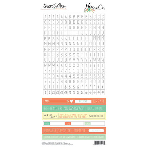 Teresa Collins - Nine and Co Collection - Cardstock Stickers - Alphabet Teresa Collins - Nine and Co Collection - Cardstock Stickers - Alphabet