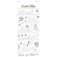 Teresa Collins - Nine and Co Collection - Vellum Stickers - Words