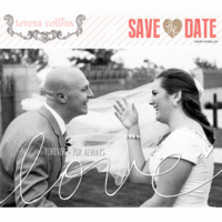 Teresa Collins Designs - Save The Date Collection - Photo Overlays