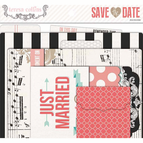 Teresa Collins Designs - Save The Date Collection - File Folders