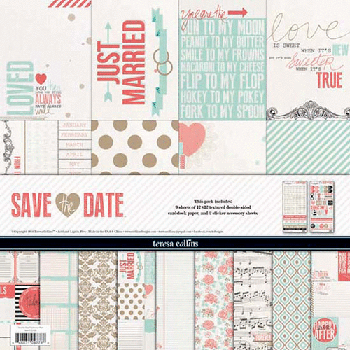 Teresa Collins Designs - Save The Date Collection - 12 x 12 Collection Pack