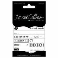 Teresa Collins - Signature Essentials Collection - Cardstock Stickers - Journaling Tidbits