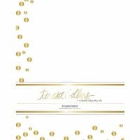 Teresa Collins - Studio Gold Collection - Stationery Pack - Foil Dots