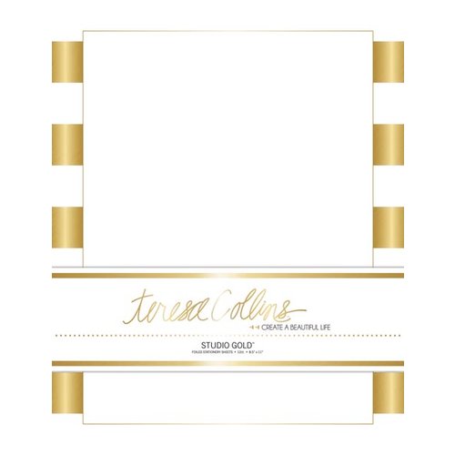 Teresa Collins - Studio Gold Collection - Stationery Pack - Foil Stripes