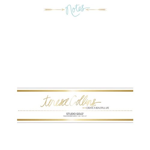 Teresa Collins - Studio Gold Collection - Stationery Pack - Foil Notes