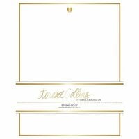 Teresa Collins - Studio Gold Collection - Stationery Pack - Foil Heart