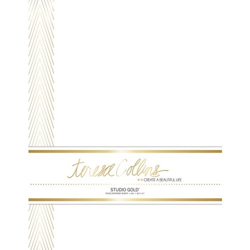 Teresa Collins - Studio Gold Collection - Stationery Pack - Foil Chevron