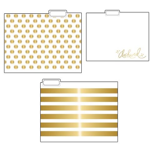 Teresa Collins Designs - Studio Gold Collection - File Folders
