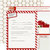 Teresa Collins - Santas List Collection - 12 x 12 Double Sided Paper - Santas Letter
