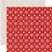 Teresa Collins - Santas List Collection - 12 x 12 Double Sided Paper - Red Flakes