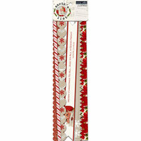 Teresa Collins - Santas List Collection - Border Strips with Glitter Accents