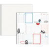 Teresa Collins - Stationery Noted Collection - 12 x 12 Double Sided Paper - Journaling Cards