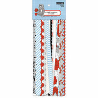 Teresa Collins - Stationery Noted Collection - Border Strips with Glitter Accents