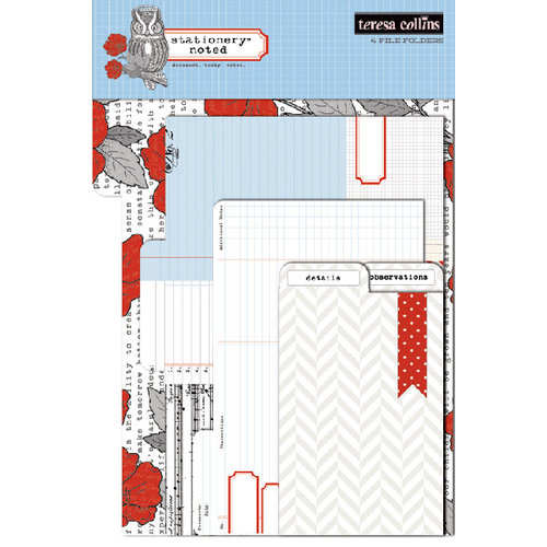 Teresa Collins - Stationery Noted Collection - File Folders