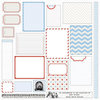 Teresa Collins - Stationery Noted Collection - 12 x 12 Die Cut Paper