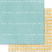 Teresa Collins - Summer Stories Collection - 12 x 12 Double Sided Paper - Bingo