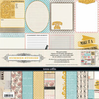 Teresa Collins - Summer Stories Collection - 12 x 12 Paper and Accessories Pack