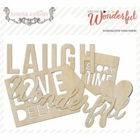 Teresa Collins - Something Wonderful Collection - Die Cut Wood Shapes