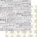 Teresa Collins - Tinsel and Company Collection - Christmas - 12 x 12 Double Sided Paper - Words