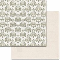 Teresa Collins - Urban Market Collection - 12 x 12 Double Sided Paper with Glitter Accents - Damask