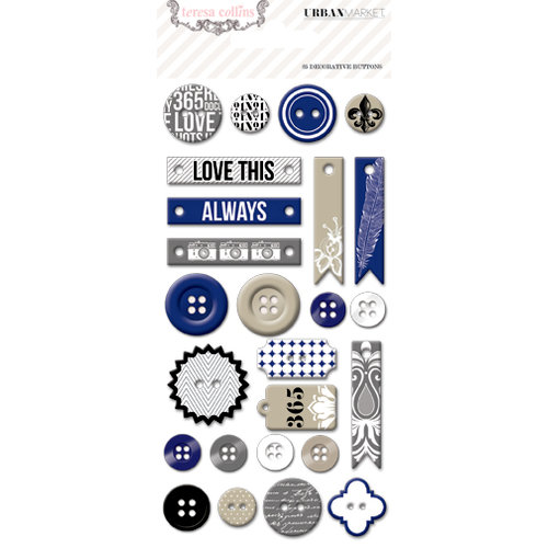 Teresa Collins - Urban Market Collection - Buttons