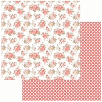 Teresa Collins Designs - You Are My Happy Collection - 12 x 12 Double Sided Paper - Pretty Flowers