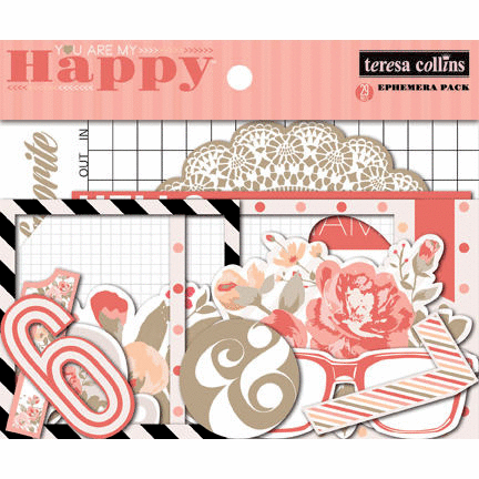Teresa Collins Designs - You Are My Happy Collection - Ephemera