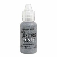 Ranger Ink - Tim Holtz - Distress Stickles Glitter Glue - Brushed Pewter