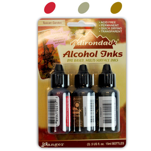 Ranger Ink - Tim Holtz - Adirondack Alcohol Inks - 3 Pack - Tuscan Garden