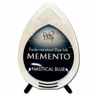 Tsukineko - Memento - Fade Resistant Dye Ink Pad - Dew Drop - Nautical Blue