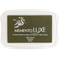 Tsukineko - Memento LUXE - Fade Resistant Dye Inkpad - Olive Grove