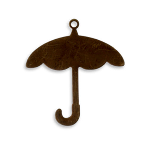 Vintaj Metal Brass Company - Artisan Copper - Metal Altered Blanks - Umbrella Blank