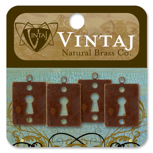 Vintaj Metal Brass Company - Metal Jewelry Hardware - Key Hole