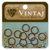 Vintaj Metal Brass Company - Metal Jewelry Hardware - Jump Rings - 10mm 15 gauge