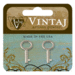 Vintaj Metal Brass Company - Artisan Pewter - Metal Jewelry Hardware - Journal Key