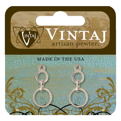 Vintaj Metal Brass Company - Artisan Pewter - Metal Jewelry Hardware - Demi Circlet