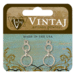 Vintaj Metal Brass Company - Artisan Pewter - Metal Jewelry Hardware - Demi Circlet