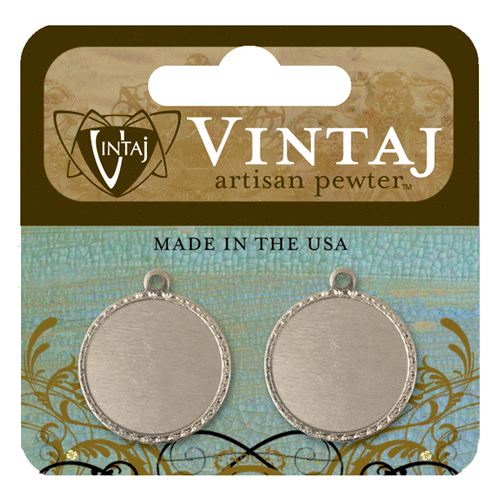 Vintaj Metal Brass Company - Artisan Pewter - Metal Altered Blank - Token