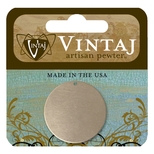 Vintaj Metal Brass Company - Artisan Pewter - Metal Jewelry Hardware - Circle