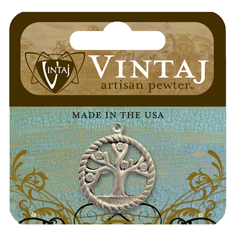 Vintaj Metal Brass Company - Artisan Pewter - Metal Jewelry Hardware - Tree of Life