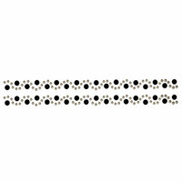 Want2Scrap - Say it With Bling - Adhesive Gems - Beautiful Bling Strips - White Pearl Wave and Black