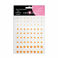 Want2Scrap - Say it With Pearls - Adhesive Pearls - Coral