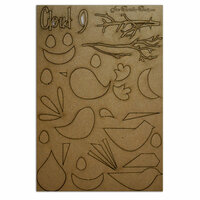 Want2Scrap - Chipboard Pieces - Retro Birds