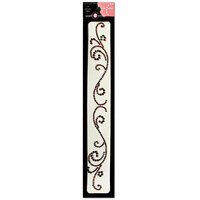 Want2Scrap - Say it With Bling - Self Adhesive Rhinestones - Swirls Finesse - Brown