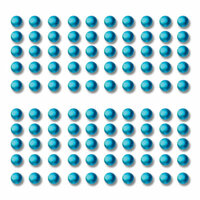 Want2Scrap - Say it With Bling - Adhesive Rhinestones - Baby Bling - Turquoise