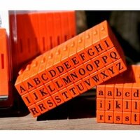 Mason Row - Pegz - Rubber Stamp Set - Upper Case - Bodoni Font