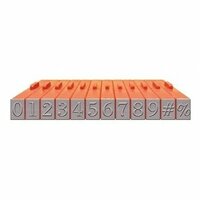 Mason Row - Pegz - Rubber Stamp Set - Numbers - Bodoni Font