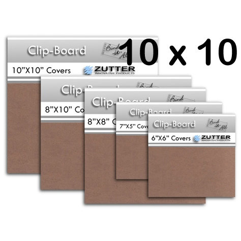 Bind It All - Zutter - Clip-Board Wood Covers - 10x10