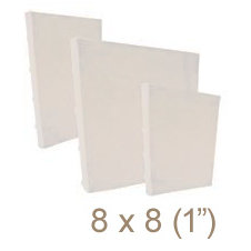 Zutter - 8 x 8 Cover All - One Inch Bamboo Spine - White