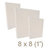 Zutter - 8 x 8 Cover All - One Inch Bamboo Spine - White